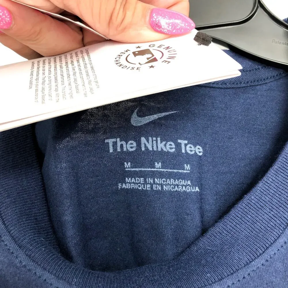 NIKE Women's Josh Hader Houston City Connect Player T Shirt Medium Navy NWT